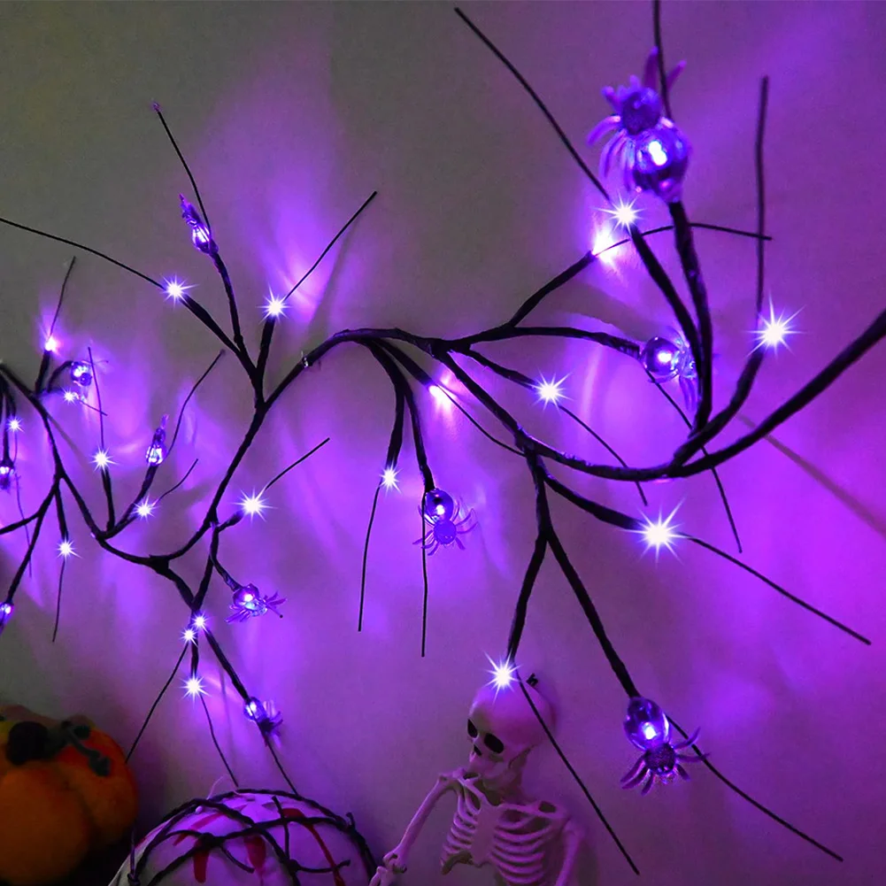 6-футовый декор для Хэллоуина с тыквой в виде летучей мыши-паука 8 режимов на