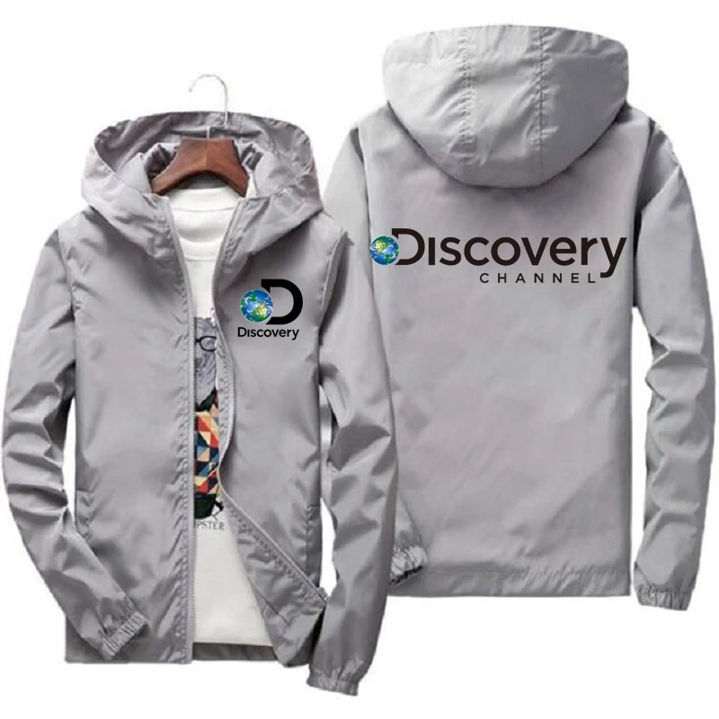 

Новая куртка с принтом канала Discovery, мужская куртка для изучения экспедиций, уличная одежда, ветровка, пальто