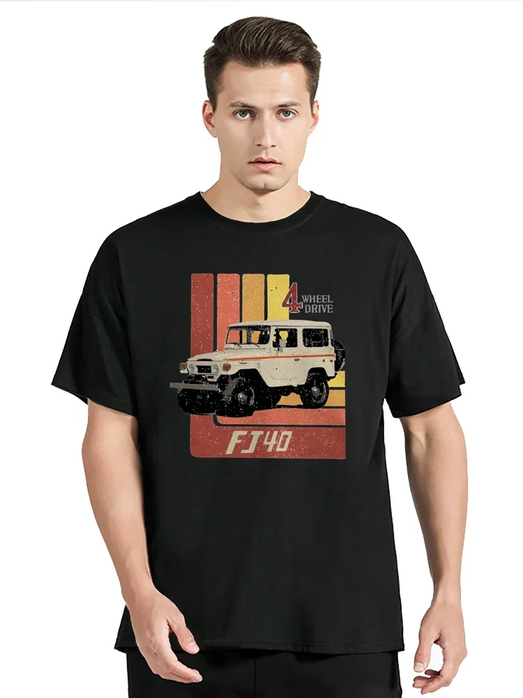 Футболка мужская с коротким рукавом 100% хлопок в стиле ретро