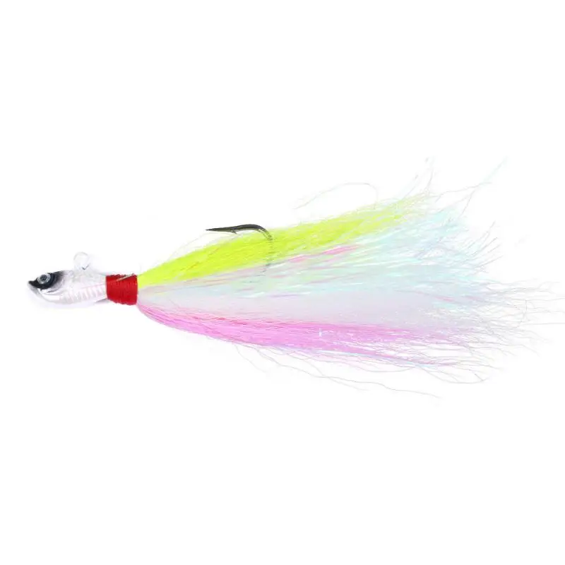 Приманки Bucktail 7 г 10 14 21 28 42 56 82 Металлический джиг-крючок Приманка для морской
