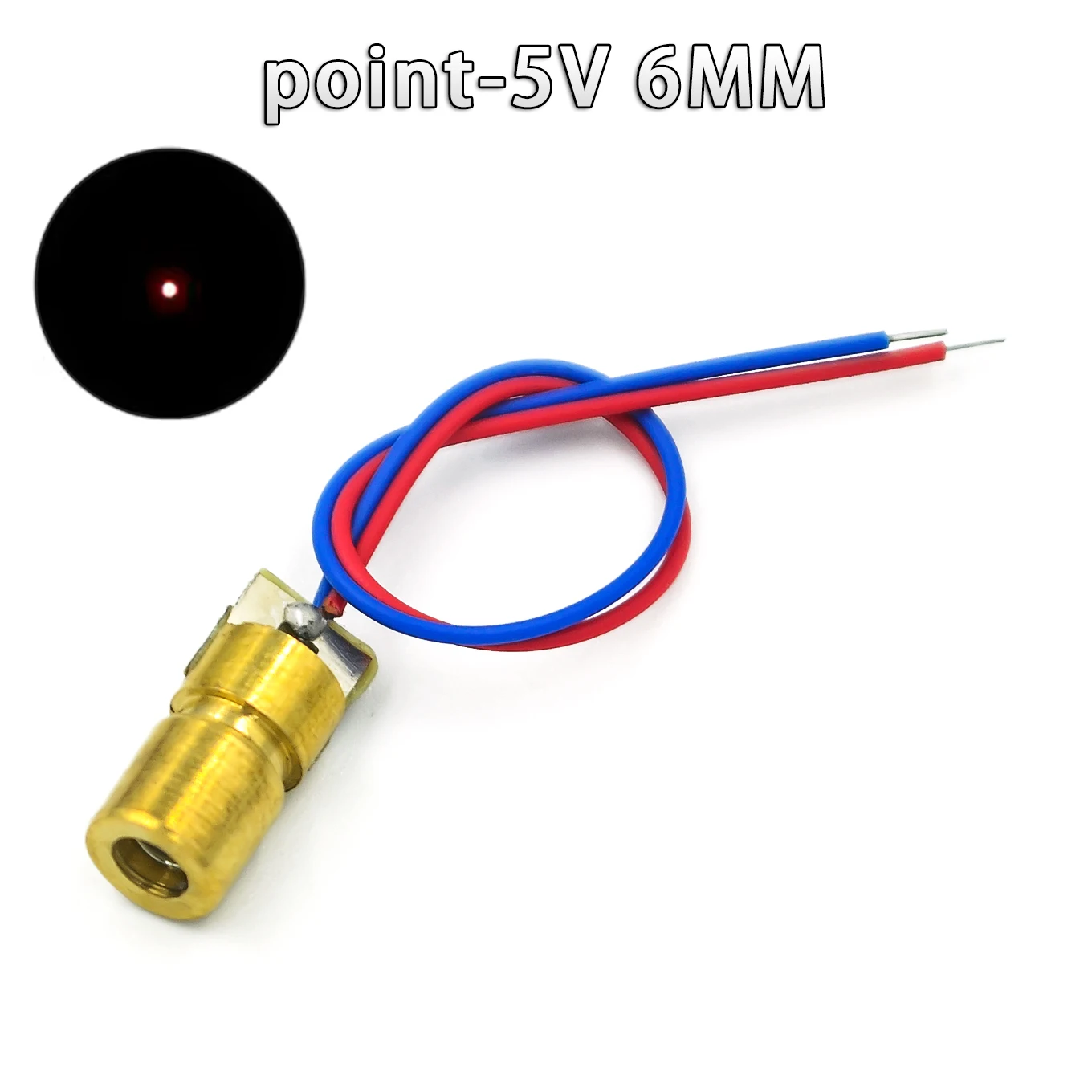 Головка лазерного модуля 650 нм 5 МВт с красной точкой/линией/крестом стеклянная