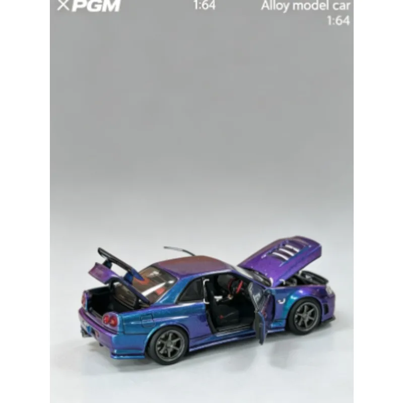 Коллекционная модель HEC Beidian Limited Edition PGM1: Nissan GTR R34 Chameleon (64-дневная серия), украшение из сплава, игрушка для мальчиков (art.: 3920da436de96) - 3920da436de96