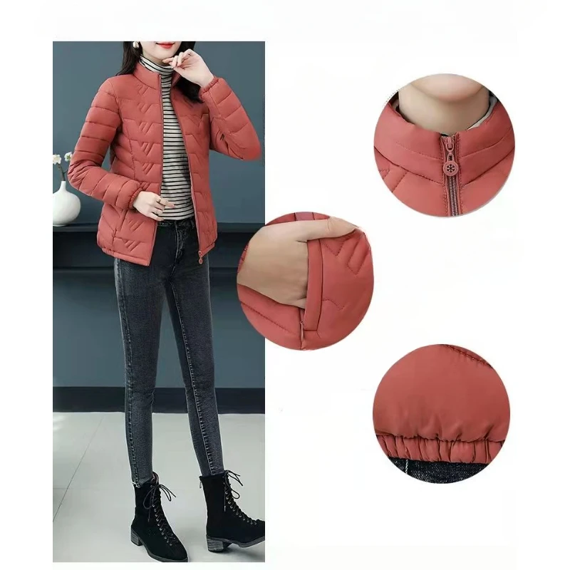 2023 New Fashion Comfortable Light Autumn and Winter down Cotton-Padded Jacket Loose Short Thick Small Padded Jacket
