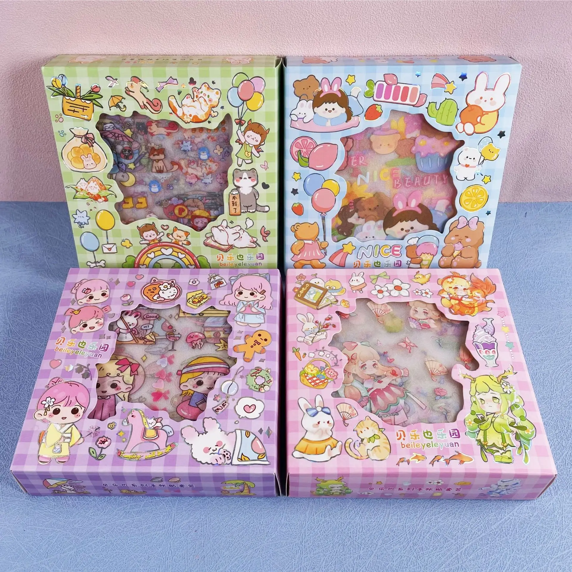 

Children Frosted Handbook Sticker Gift Box Cute Diy Handbook Decoration For Girls And Paper Sticker Gift Wholesale