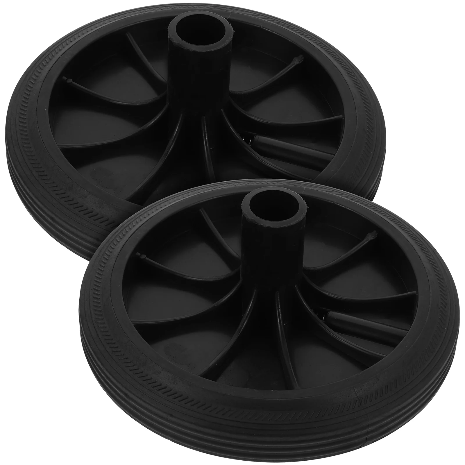 

Can Wheels Trash Replacement Garbage Wheel Rubber Dolly Bin Caster Pulley Waste Tires Accessories Cart Outdoor Tools Wastebasket