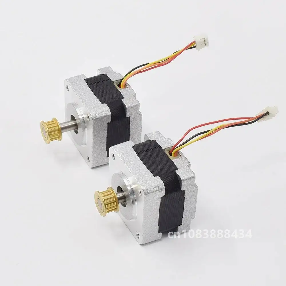 14H33HM NEMA 14 Мини 35 мм Гибридный шаговый двигатель 2-фазный 4-проводной 5 вал шкива для
