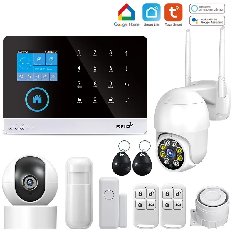 

Беспроводное приложение WIFI GSM для Tuya Smart Life с датчиком движения, совместимое с Alexa &