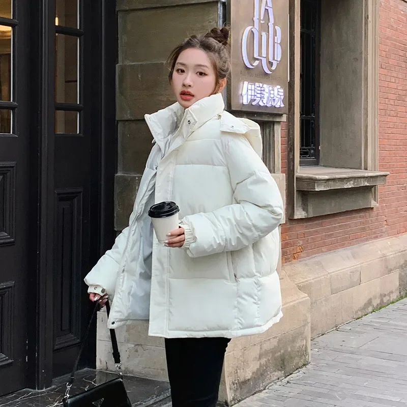 

Fall/Winter 2023 New Short Women's Down Padded Jacket Bread Versatile Padded Jacket