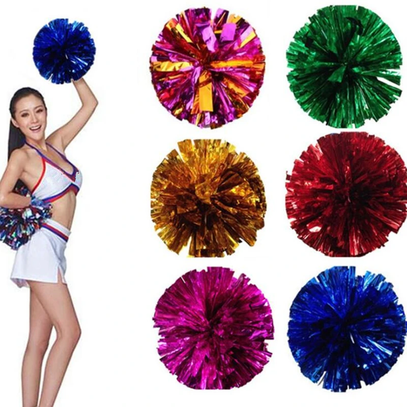 

1pc Pompoms Cheerleading Flower Ball Cheerleaders Hand Flower Aerobics Dance Props Gymnastics Competition Sport Accessories