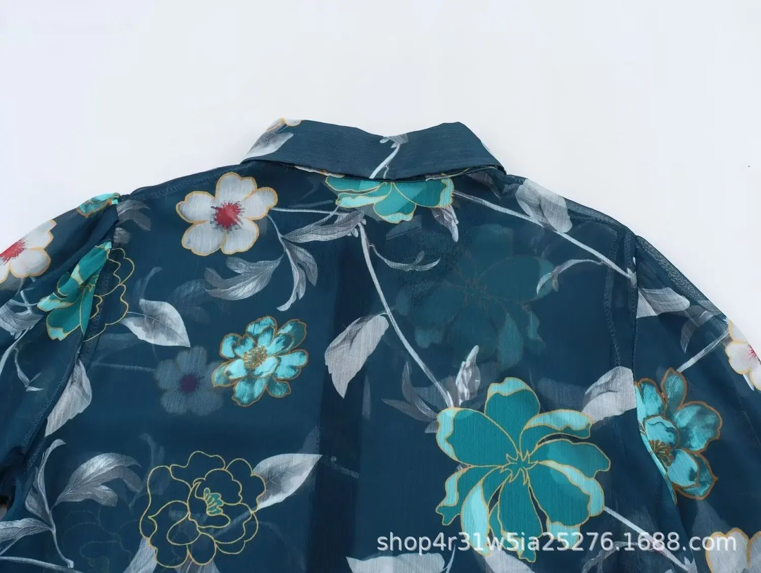 Модная Повседневная Свободная Женская рубашка с цветочным принтом зима 2023 Новое