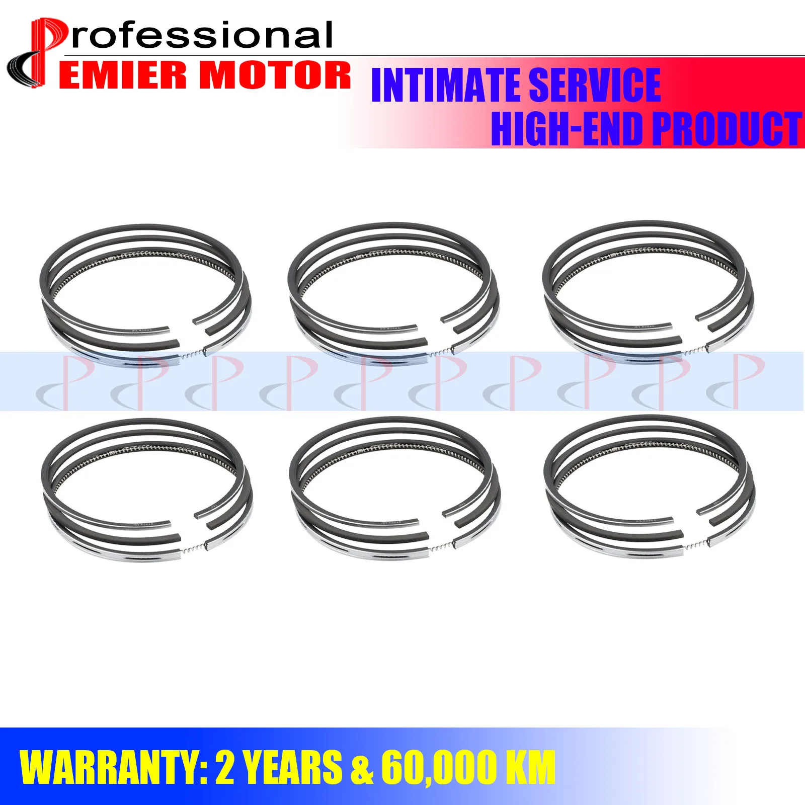 6xPiston Rings Set for BMW M54B25 M54B30 325 330 525 530 730 2.5L 3.0L 6xPiston Rings Set for BMW M54B25 M54B30 325 330 525 530 730 2.5L 3.0L