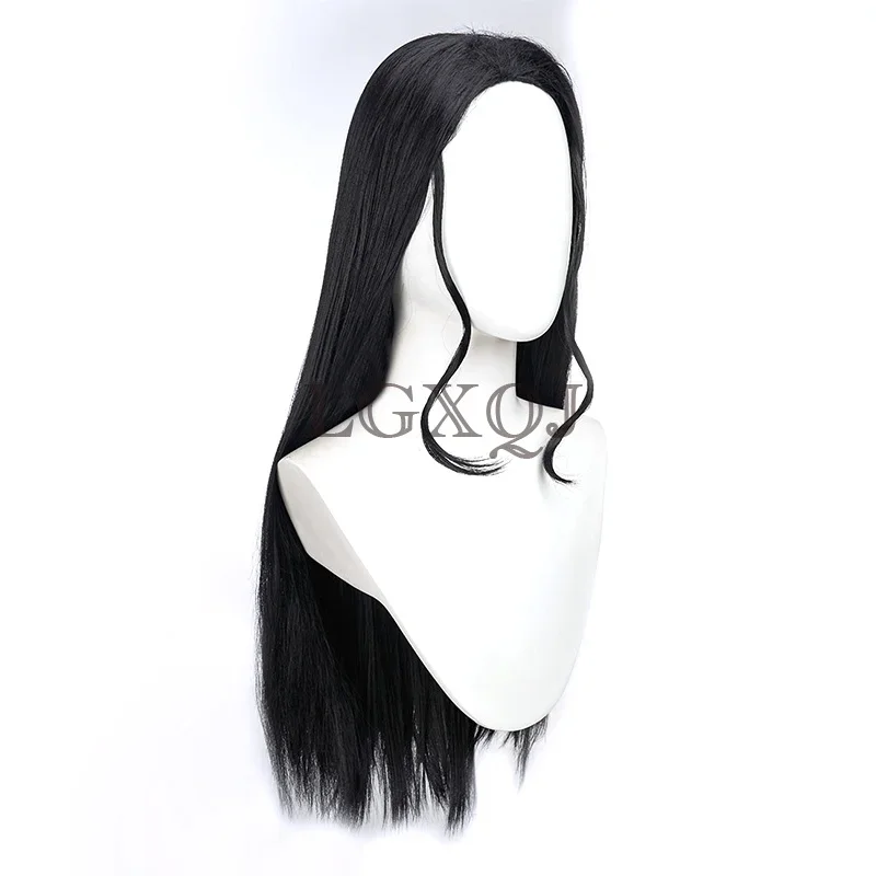 Горячий парик для косплея Нико Робин длинный черный в стиле аниме термостойкие