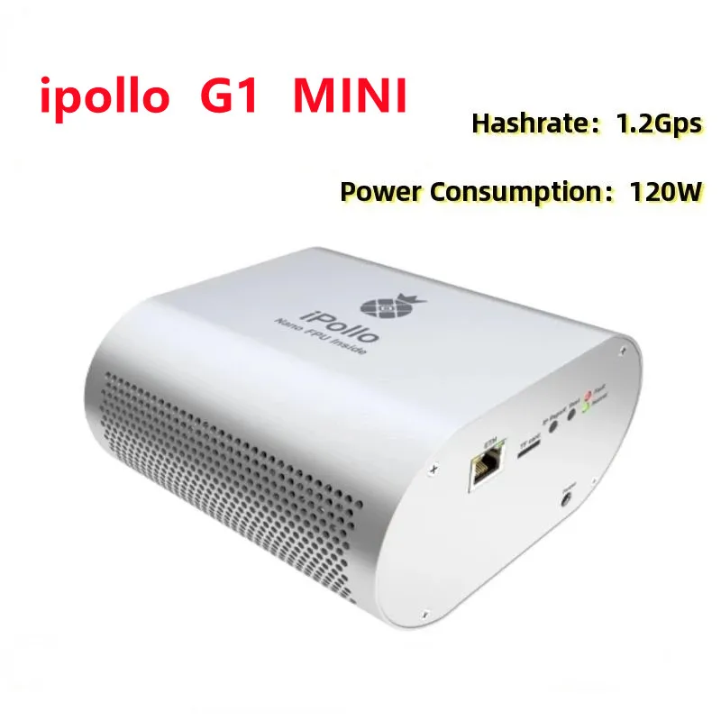 

iPollo G1 mini 1.2GH/s Grin Miner with PSU and Compatible with MWC 4.2G Hashrate. Silence and Small Mining Machine.