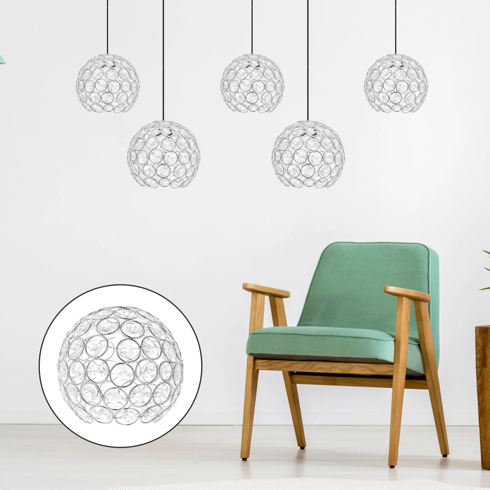 

Потолочный светильник, Изысканный Хрустальный крафтовый абажур, светильник для декора