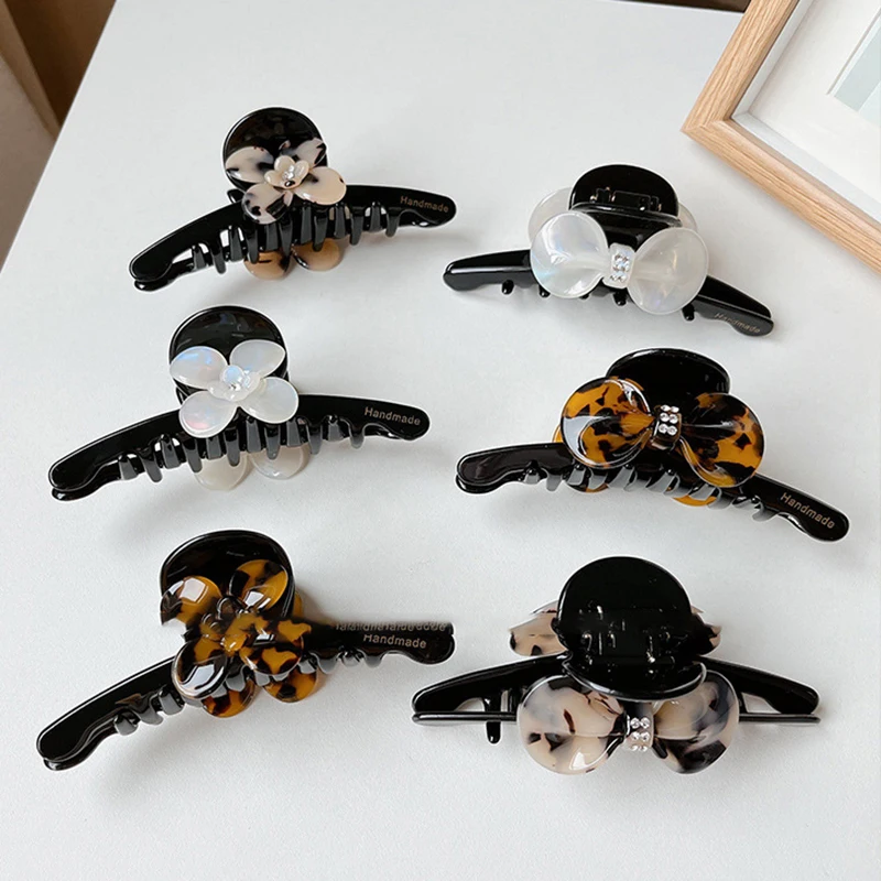 

Заколка для волос в виде цветка, банта, леопарда, акулы