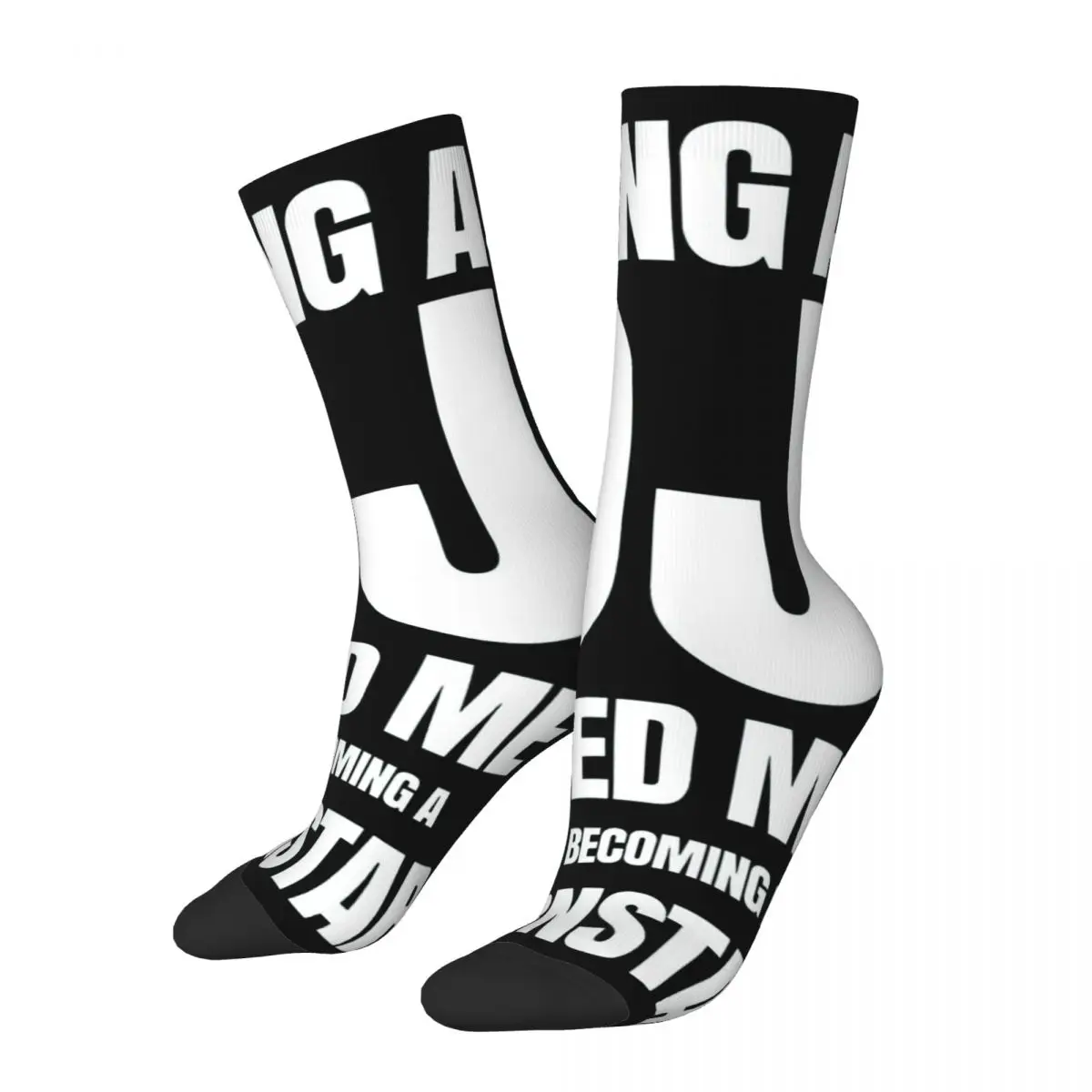 

Happy Funny Men's compression Socks Classic Vintage Harajuku Hip Pop Young Street Culture Fashion Breaking Hip Hop Crew Sock