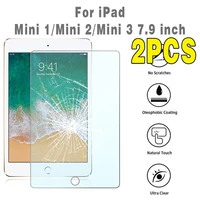 2pcs tablet tempered glass screen protector cover for apple ipad mini 1mini 2mini 3 7 9 inch full coverage protective film