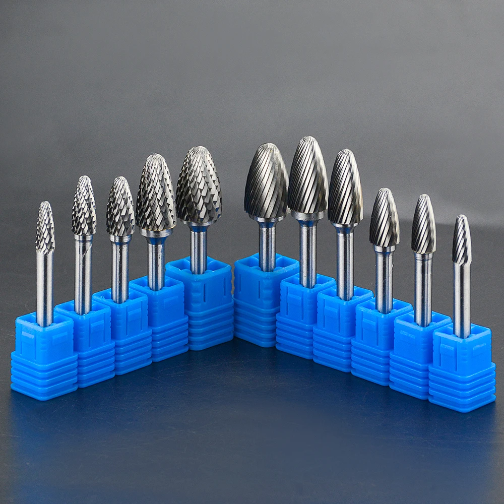 

Tree Shape File Hand Tools Metal Engraving Milling Cutter 6-16mm Straight Shank Rotary Burr F(FX) Cemented Carbide Rotary 1pc