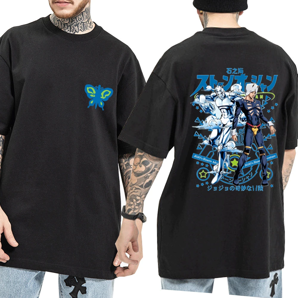 

Футболка с японским аниме «невероятные приключения Джоджо», мужская и женская одежда