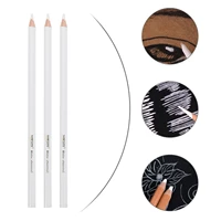 3pcs drawing white charcoal pencils sketching painting tools wooden pencils
