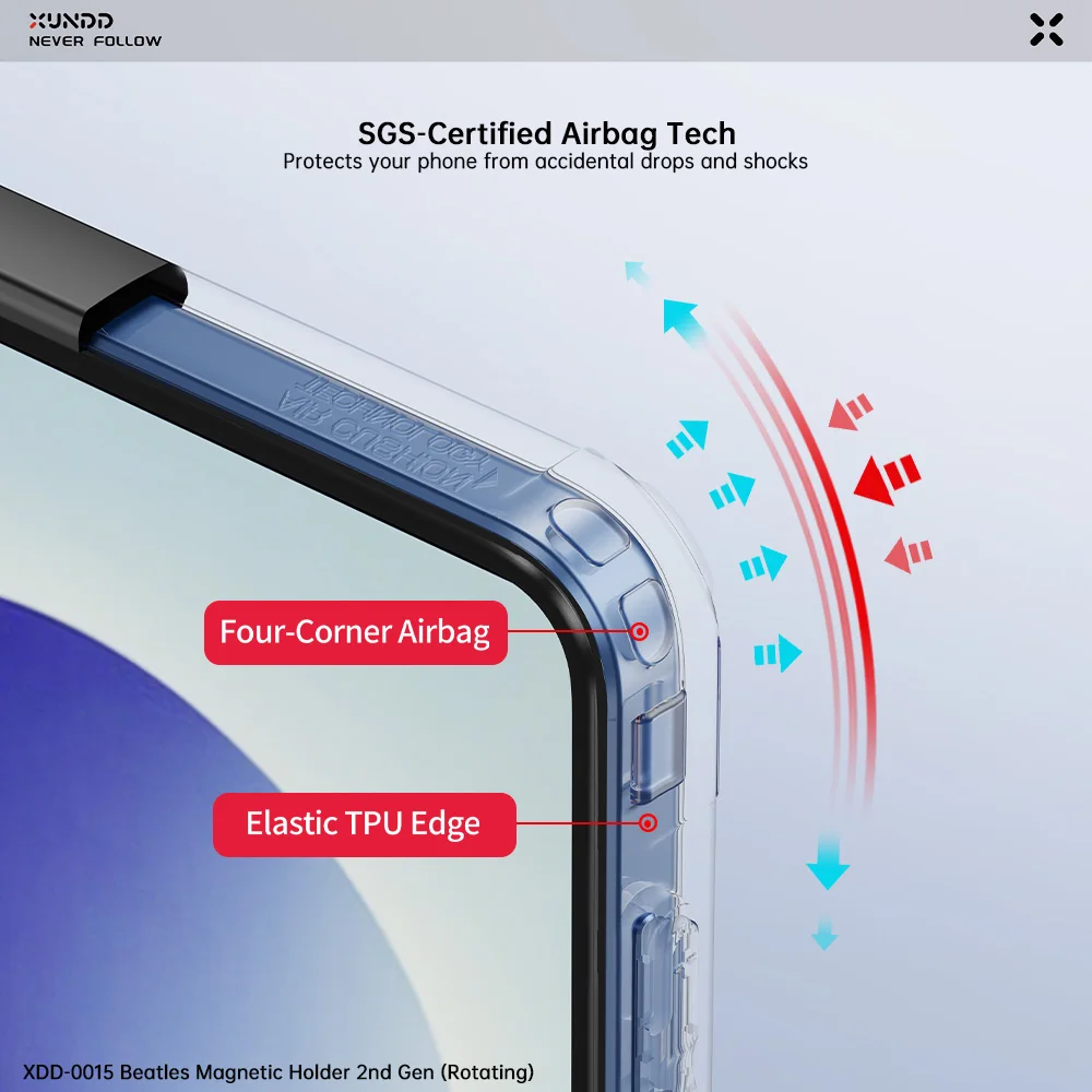 Фото Чехол Xundd для Samsung Galaxy Z Flip 8, защита шарнира, антижелтый, противоударный, с магнитной подставкой, тонкий, прозрачный, защитный №3