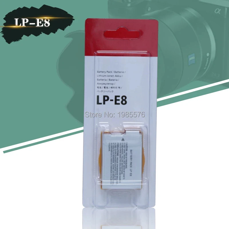 

LP-E8 LPE8 LP E8 Camera Battery Bateria For Durable EOS 550D 600D 650D 700D Rebel X4 X5 X6i X7