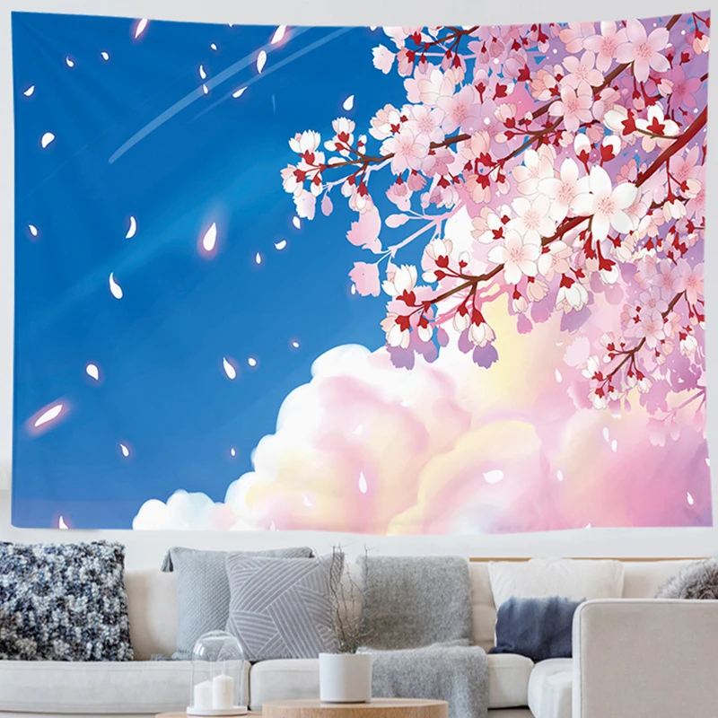 

Bedroom Wall Dorm Home Wall Decor Japanese Kawaii Room Hanging Decor Girl Decor Wall Cloth Aesthetic Tapestry Tapestry Ashou