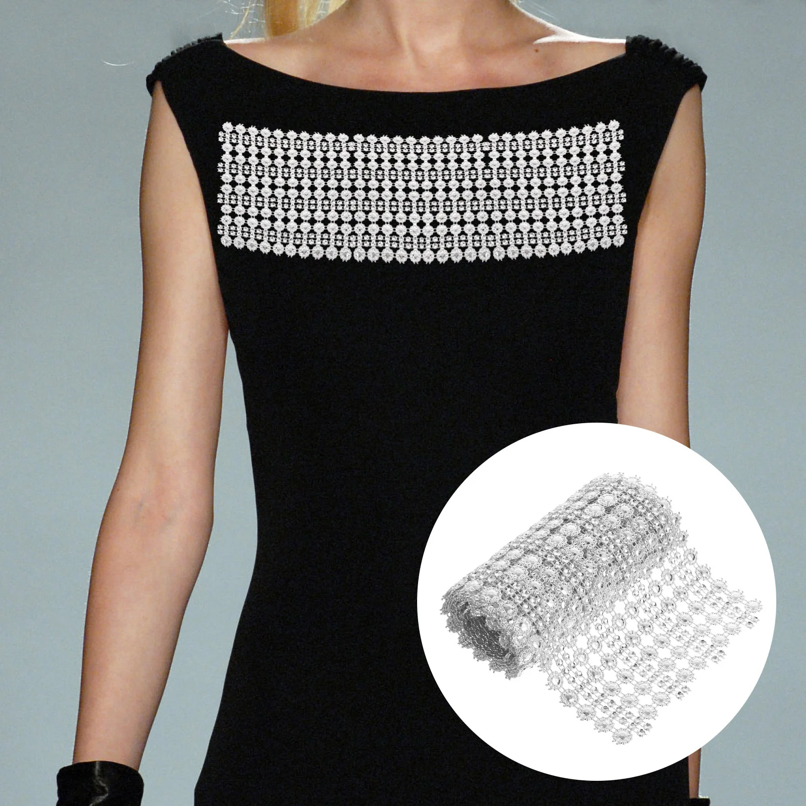 

Diamond DIY Rhinestone Ribbon Craft Trim Decorative Clothes Replaceable Wear-resistant Wedding Accessories