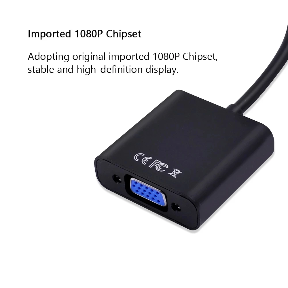 Переходник с Micro HDMI на VGA переходник Mini Female для PS3 PS4 XBOX 360 TV HD Andorid Box | Электроника