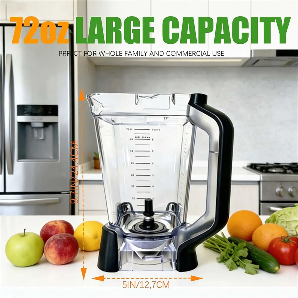 Фото (A20Z) Сменный кувшин для блендера 72OZ XL - совместим с сериями BN750, BN800 и другими моделями. №5
