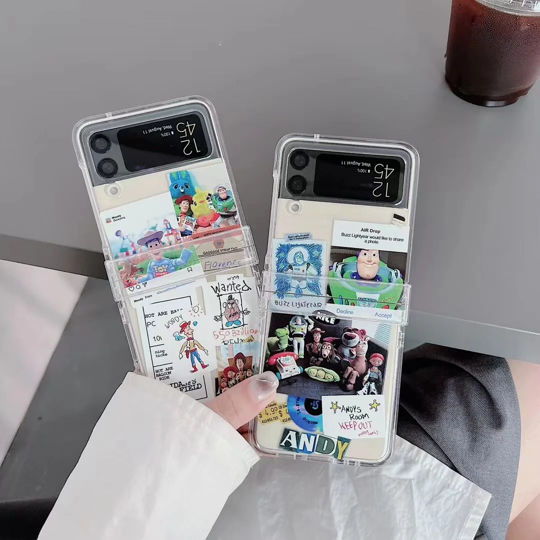 

Disney Toy Story Buzz Lightyear Case for Samsung Galaxy Z Flip 3 Hard PC Back for Z Flip 4 Case Protective Shell