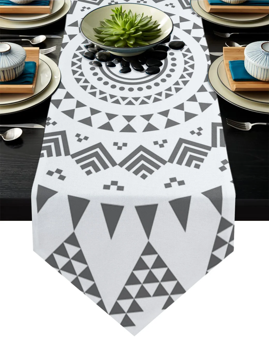 

Mandala Flower Boho Style Table Runners Modern Home Kitchen Dining Tablecloths Wedding Party Table Decoration Table Runner