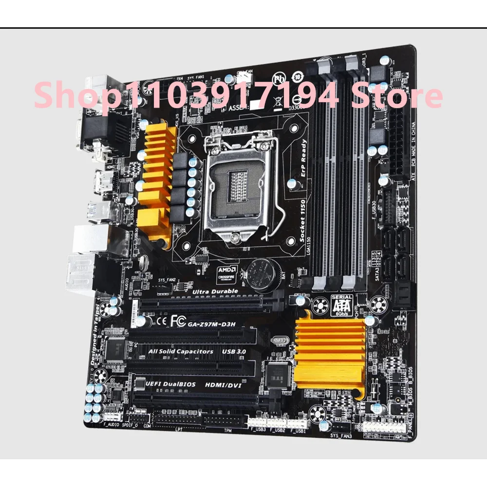 Для Gigabyte GA-Z97M-D3H настольная материнская плата Z97M-D3H Z97 LGA 1150 i3 i5 i7 DDR3