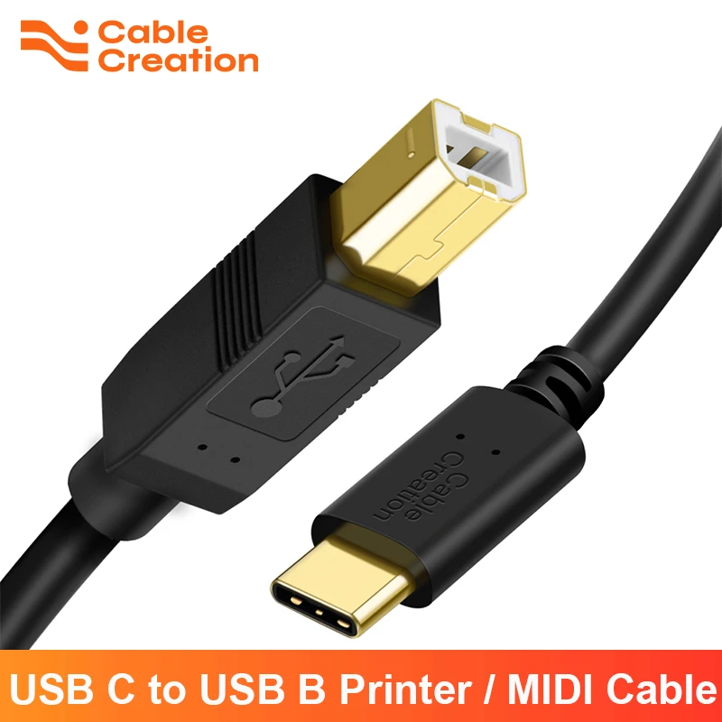 CableCreation-Cable USB C a USB B 2,0 para impresora, Cable de escáner...