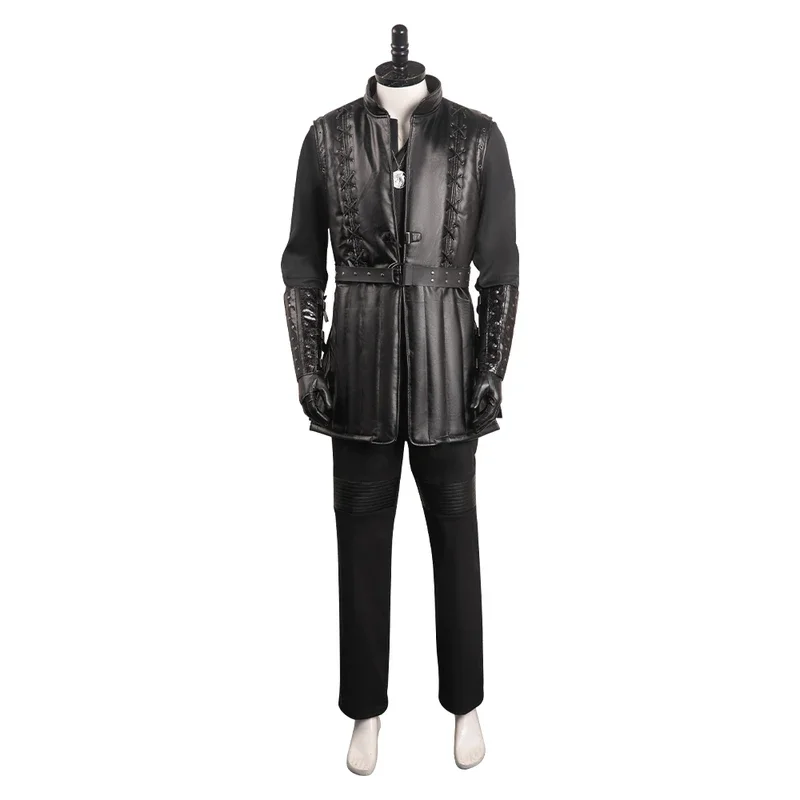 Geralt мужской костюм для косплея Ведьмака из фильма карнавальный на Хэллоуин Яркий