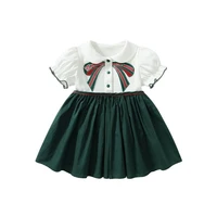 summer newborn dress peter pan collar kids princess dresses little girls clothing 0 4y