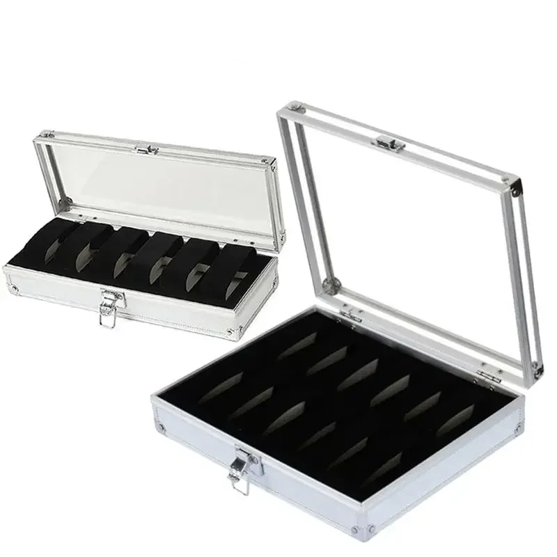

6/12 Slots Watch Storage Box Jewelry Organizer Earring Display Box Holder Travel Watches Packing Case for Man