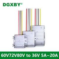 dgsxby 60v72v80v to 36v 5a20a step down power converter 40 96v to 36 1v dc stabilized supply module ce rohs certification
