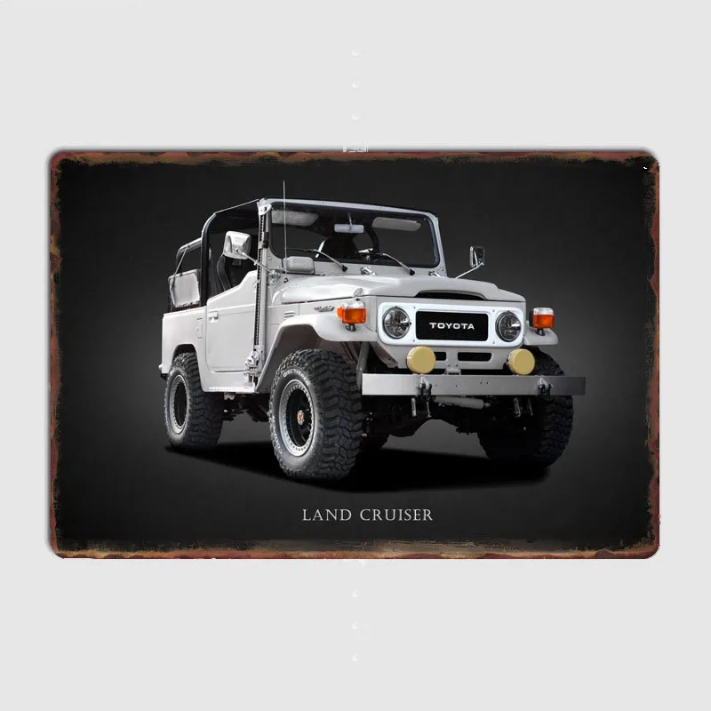Универсальный автомобиль-это Land Cruiser J40 металлический плакат постер для дома