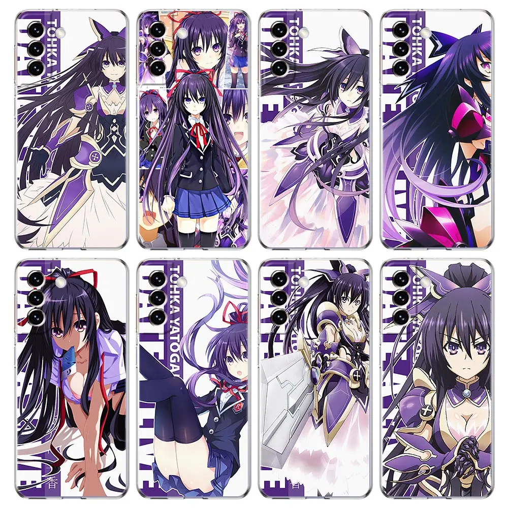 

Date A Live Tohka Yatogami Phone Case For Samsung Galaxy S22 5G S20 Ultra S21 FE 5G S10E S9 S8 S10 Plus Note 20 10 Lite Cover