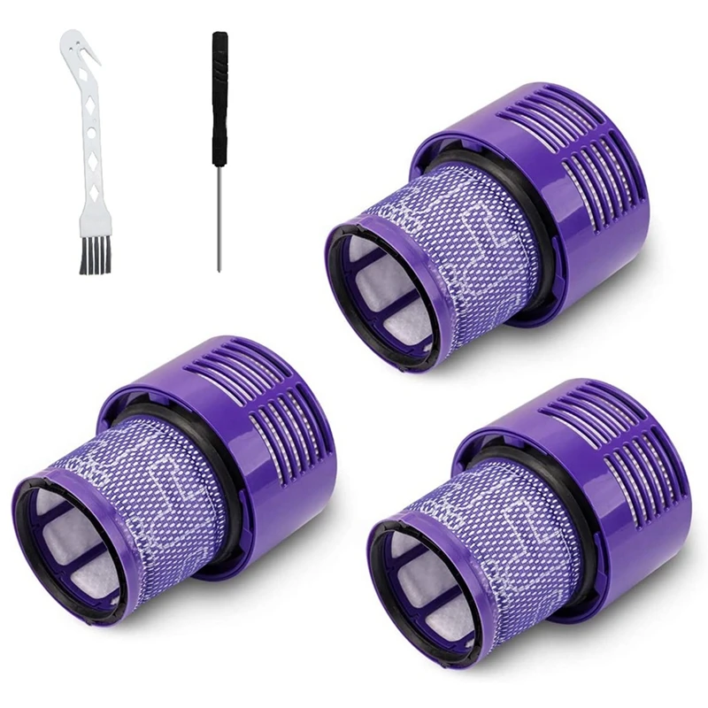 

Запасные части для фильтров Dyson серии V10 Cyclone, V10 Motorhead, V10 Animal, V10 Absolute, V10 Total Clean, SV12, 3 шт. в упаковке