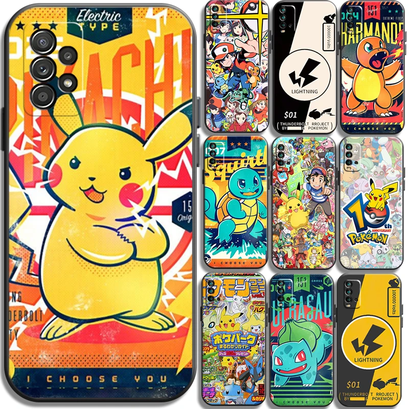 

Pokemon Pikachu Bandai Phone Cases For Xiaomi Redmi POCO X3 GT X3 Pro M3 POCO M3 Pro X3 NFC X3 Mi 11 Mi 11 Lite Coque Carcasa