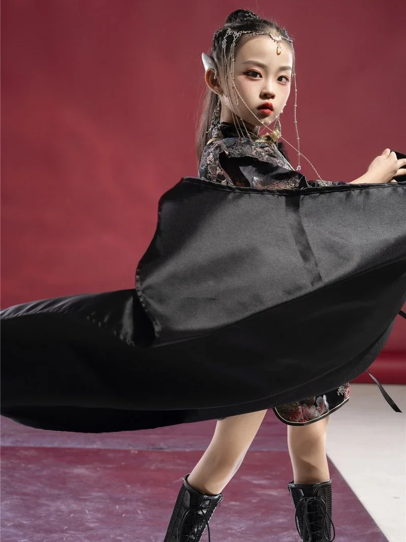 Жилет Guochao для девочек Cheongsam со шлейфом модель в китайском стиле подиум модное