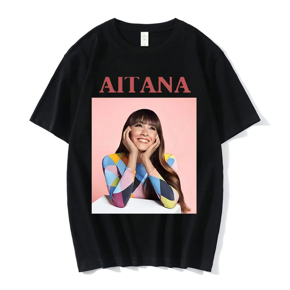 

Singer Aitana Ocana Graphic T Shirt Harajuku Fashion Hip Hop Tshirt Loose Short Sleeved Hip Hop Oversized Tee Shirt Streetwear