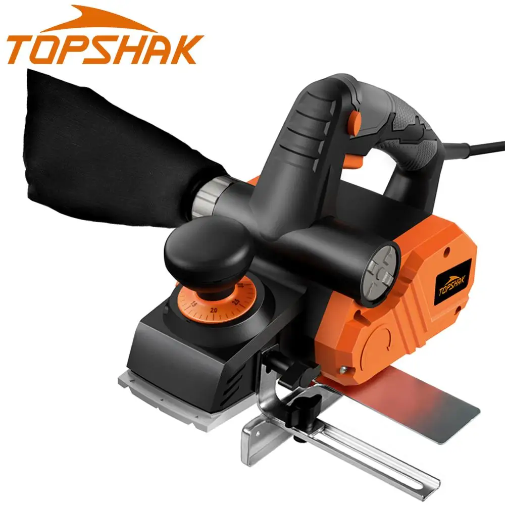 7.5-Amp 900W Electric Planer 14500rpm 82mm Multifunctional Wood Cutting Handheld Powerful Tool with 3mm Adjustable Cut Depth