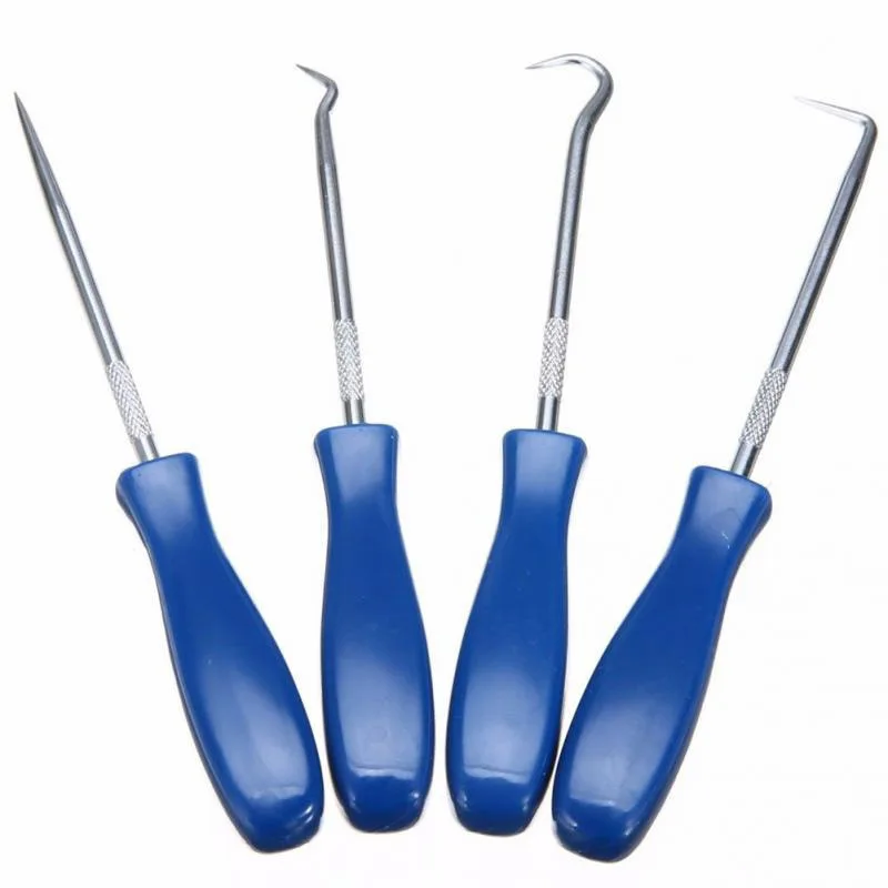 

4pcs Set Car Pick & Hook O Ring Oil Seal Gasket Puller Remover Hand Tool Seal Gasket Puller Remover Pick Hooks Tools Wholesale