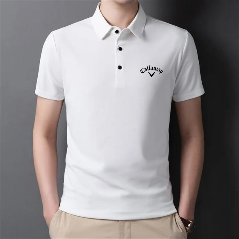 

Summer Men Golf Shirt High Quality Fashion Short Sleeve T-Shirt Casual Sports Golf Wear Breathable Comfortable POLO Shirt Tops