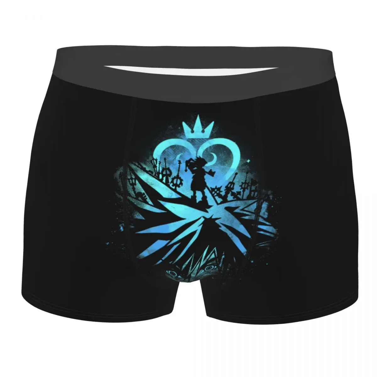 

Kingdom Hearts Face Underpants Homme Panties Male Underwear Print Couple Sexy Set Calecon