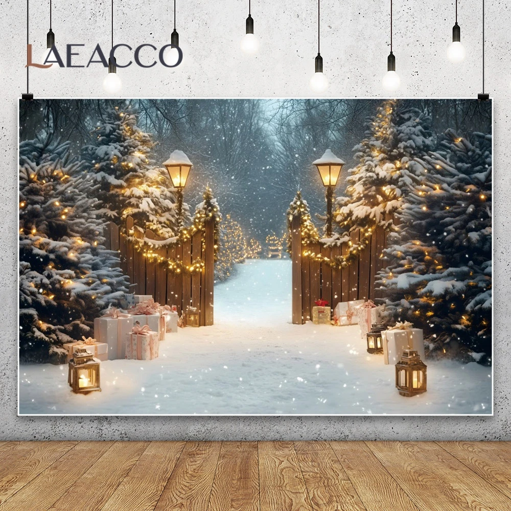 Фон для фотосъемки с изображением зимнего леса