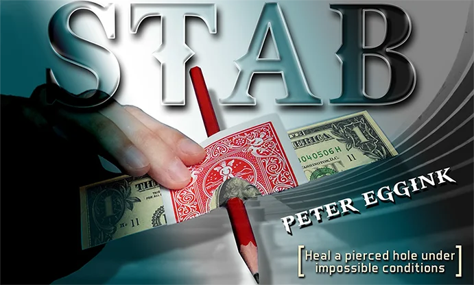 

STAB By Peter Eggink (Gimmicks and Online Instruction) Card Magic Tricks Close Up Magic Magia Magie Magicians Prop Gimmick
